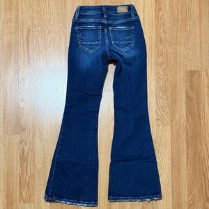 Girls Buckle Flare Jeans Size 7